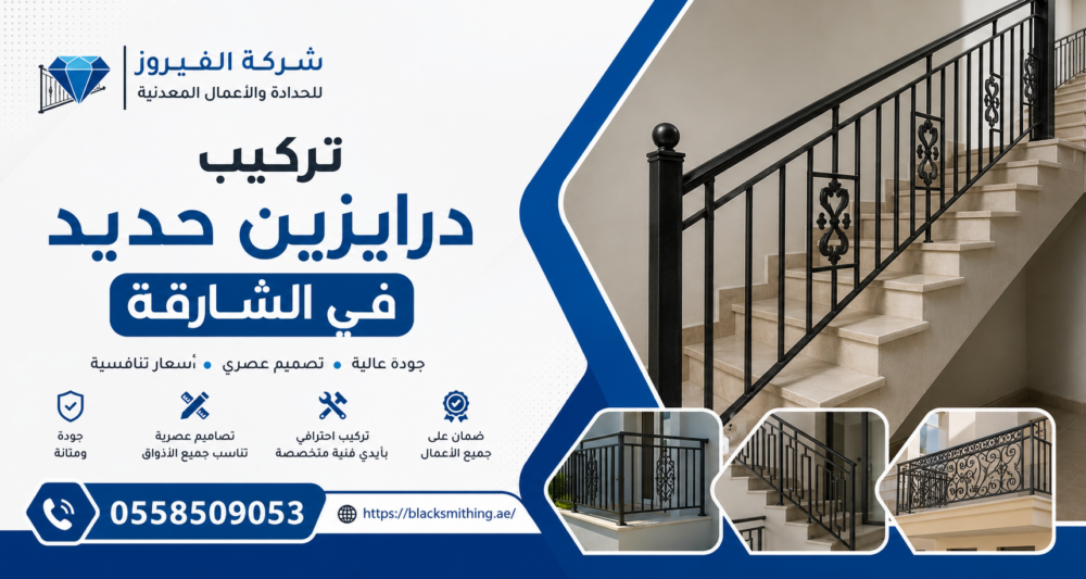 تركيب درابزين حديد في الشارقة