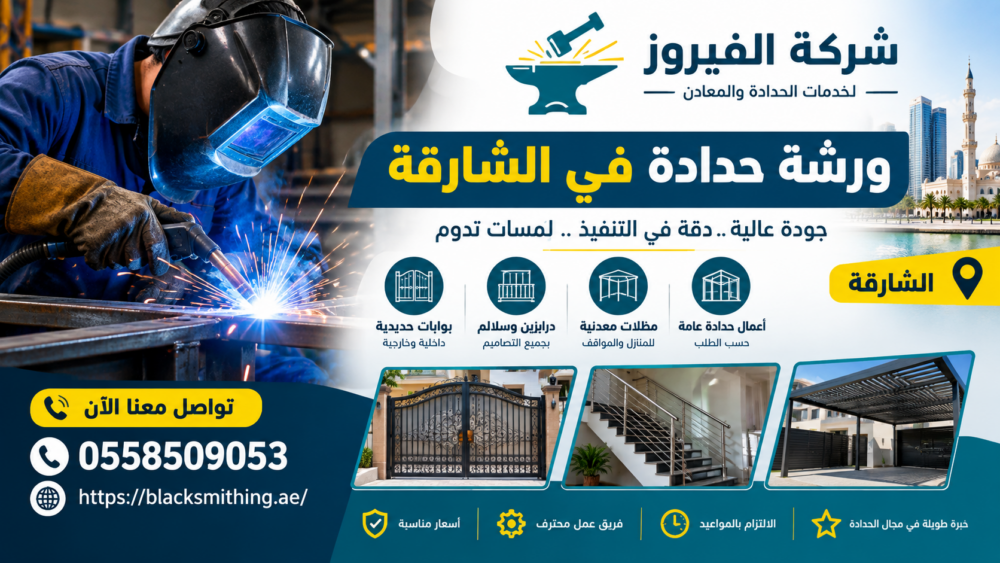 ورشة حدادة في الشارقة